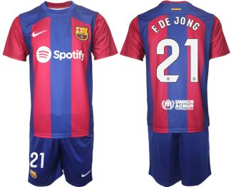Kupiti-Prodajo-Moski-Nogometni-dresi-komplet-Barcelona-Domaci-2023-24-z-imenom-F.DE-JONG-21