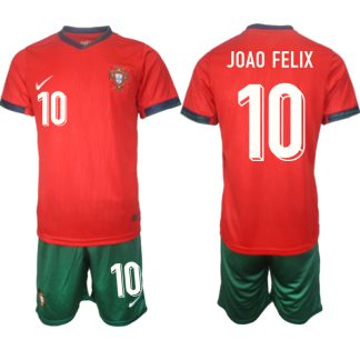 Najcenejsi-Moski-Nogometni-dresi-Portugalska-Domaci-Euro-2024-rdeca-zelena-Joao-Felix-10