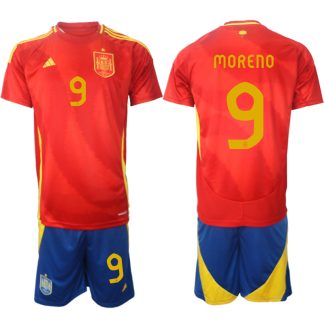 Kupiti-Novo-Poceni-Moski-Nogometni-dresi-kompleti-Spanija-Domaci-Euro-2024-Gerard-Moreno-9