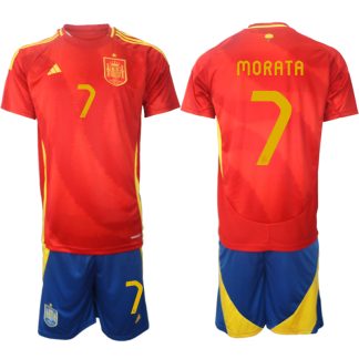 Kupiti-prodajo-Moski-Nogometni-dresi-kompleti-Spanija-Domaci-Euro-2024-Alvaro-Morata-7