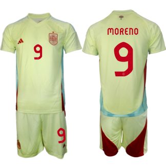 Kupiti-prodajo-Moski-Nogometni-dresi-kompleti-Spanija-Gostujoci-Euro-2024-Gerard-Moreno-9