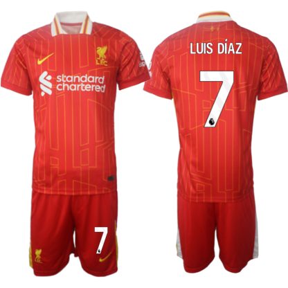 Kupiti-prodajo-Moski-Nogometni-dresi-kompleti-Liverpool-Domaci-2024-25-Luis-Diaz-7