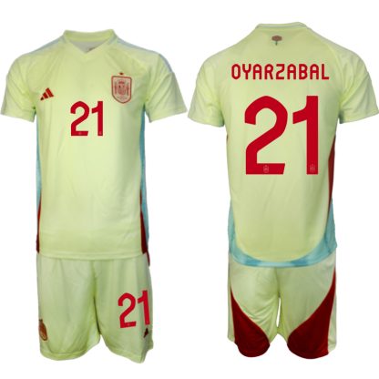 Kupiti-prodajo-Moski-Nogometni-dresi-kompleti-Spanija-Gostujoci-Euro-2024-Mikel-Oyarzabal-21