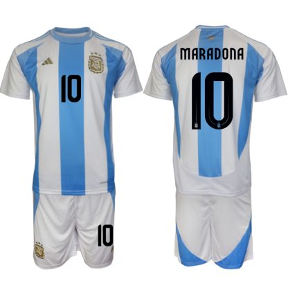 Kupiti-Novo-Poceni-Moski-Nogometni-dresi-Argentina-Domaci-Copa-America-2024-Maradona-10