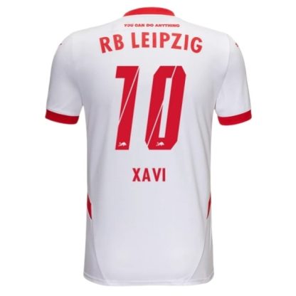 Kupiti-Novo-Poceni-Moski-Nogometni-dresi-RB-Leipzig-Domaci-2024-25-bela-rdeca-Kurzarm-Xavi-Simons-10