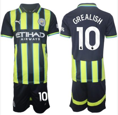 Kupiti-Novo-Poceni-Moski-Nogometni-dresi-kompleti-Manchester-City-Gostujoci-2024-2025-Jack-Grealish-10