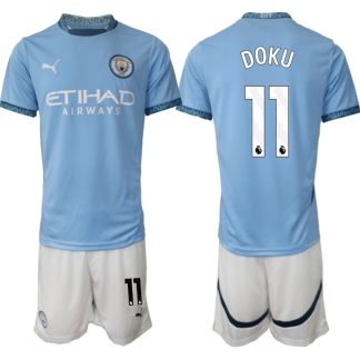 Kupiti-prodajo-Moski-Nogometni-dresi-Kompleti-Manchester-City-Domaci-2024-2025-Jeremy-Doku-11