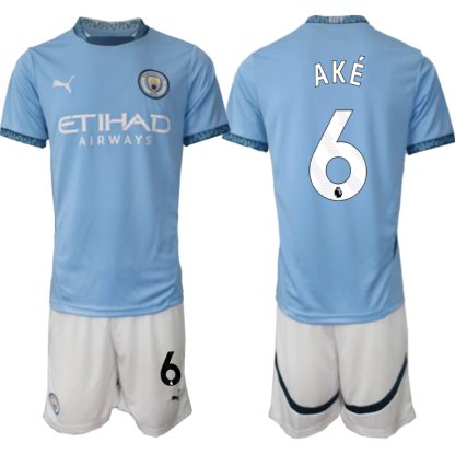 Kupiti-prodajo-Moski-Nogometni-dresi-Kompleti-Manchester-City-Domaci-2024-2025-Nathan-Ake-6