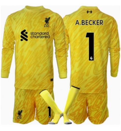 Kupiti-Prodajo-Otroski-Nogometni-Dresi-Kompleti-Liverpool-Vratar-Tretji-2024-25-Alisson-Becker-1